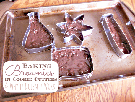 Baking Brownies in Cookie Cutters & Why It Doesn't Work // Budget Girl --- Have you seen those Pinterest posts advertising brownies that were baked in cute cookie cutters? Chances are, they're not real. This post explains why you should just stick to baking them in a pan and then cutting them out.