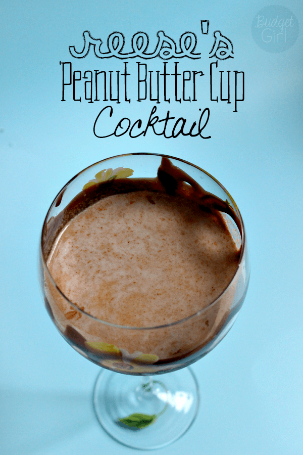 Reese's Peanut Butter Cup Cocktail // Budget Girl --- Somewhat complicated, but SO worth it. Takes like an alcoholic Reese's Cup!  #cocktail #beverages #drinks #alcohol