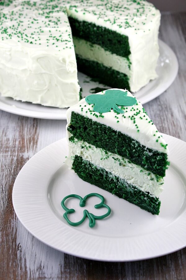 Green Velvet Cheesecake Cake from Recipe Girl