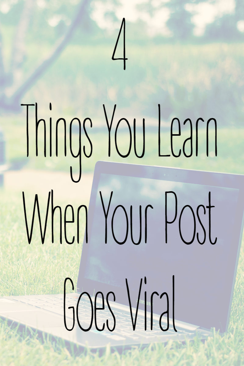 4 Things You Learn When Your Post Goes Viral --- What happens when your post goes viral? Do you think you're ready for it? I did and I was incredibly wrong. || via diybudgetgirl.com #viral #posts #blogging #blog