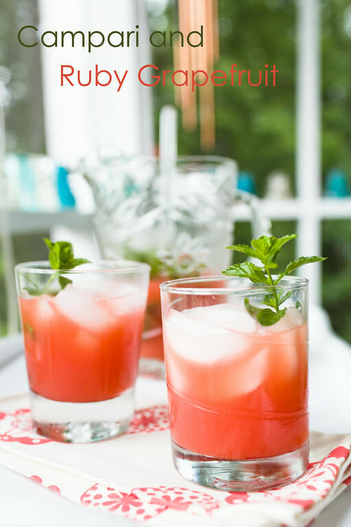 Campari and Ruby Grapefruit -- Warm weather is here and it's time to ring it in with some of the blogosphere's best refreshing spring cocktails!
