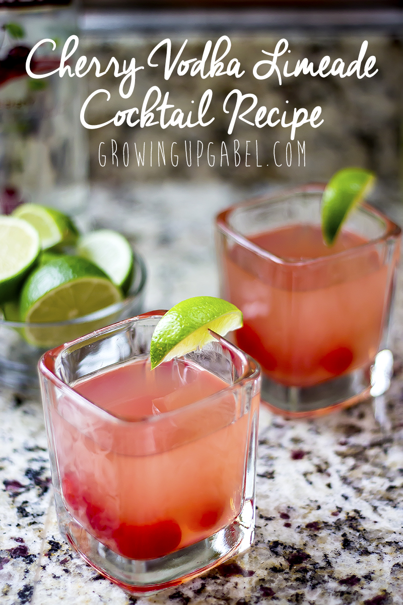 Cherry Limeade Vodka Cocktail -- Warm weather is here and it's time to ring it in with some of the blogosphere's best refreshing spring cocktails!