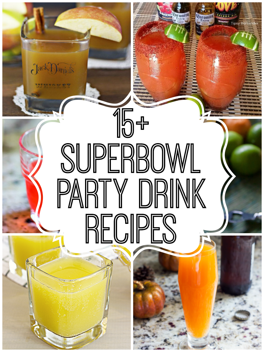 Superbowl party drinks are traditional just beer. If you want something a little more exciting, I've collected a few ideas for Superbowl party drinks, including some beer cocktails.
