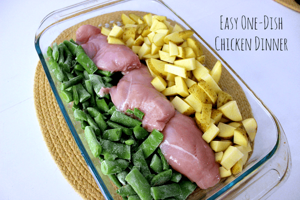 Easy Chicken Dinner // Budget Girl --- Easy prep, and one dish equals easy clean-up, as well. 