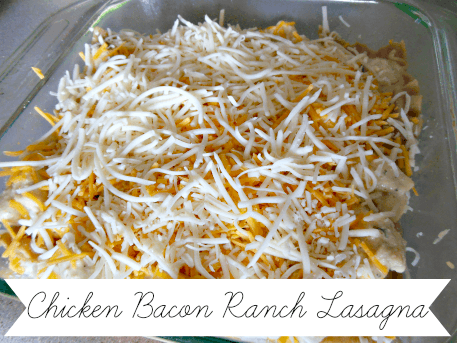 Chicken Bacon Ranch Lasagna // Budget Girl --- A lasagna with all of my favorite things! Not too difficult to make, either. Score!