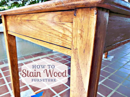 How to Stain Wood Furniture // Budget Girl --- Staining your own furniture can be intimidating on your first try. Who wants to put that much time and effort into something that could get screwed up so easily? Follow these instructions and do it right the first time!