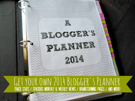 A 2014 Blogger's Planner { FREE Printable } // Budget Girl --- Features include: a contacts/affiliates page, a blog tracker to track monthly numbers, preview of the next month in the bottom corner, spaces for sketching ideas you can't articulate, FULL pages for brainstorming & notes, a page to write down usernames & passwords for social media accounts, two-year previews, monthly AND weekly views. Click to get yours!