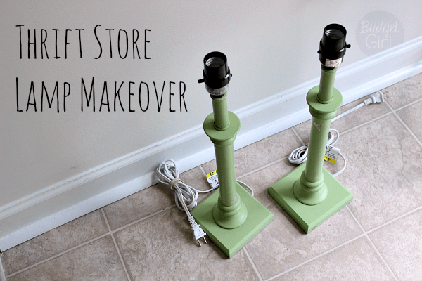 Thrift Store Lamp  Makeover // Budget Girl --- I finally finished my thrift store lamp makeover and I'm so excited! I've been looking for lamps in this style for quite some time now. 