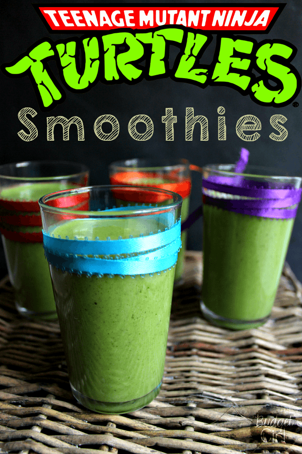Teenage Mutant Ninja Turtles Smoothies // Budget Girl --- Healthy smoothies, marketed towards picky eaters. These are paleo, vegan, and completely delicious. #tmnt #smoothies #beverages #paleo #vegan #vegetarian