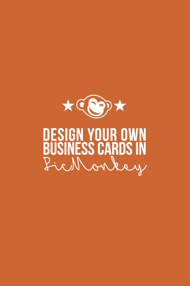 Business cards can be expensive and if you're new to blogging or aren't making any money from it yet, you probably don't want to spend a lot of money. You can save a lot by designing your own business cards in PicMonkey!