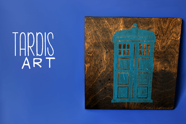 Handmade TARDIS Art // Budget Girl