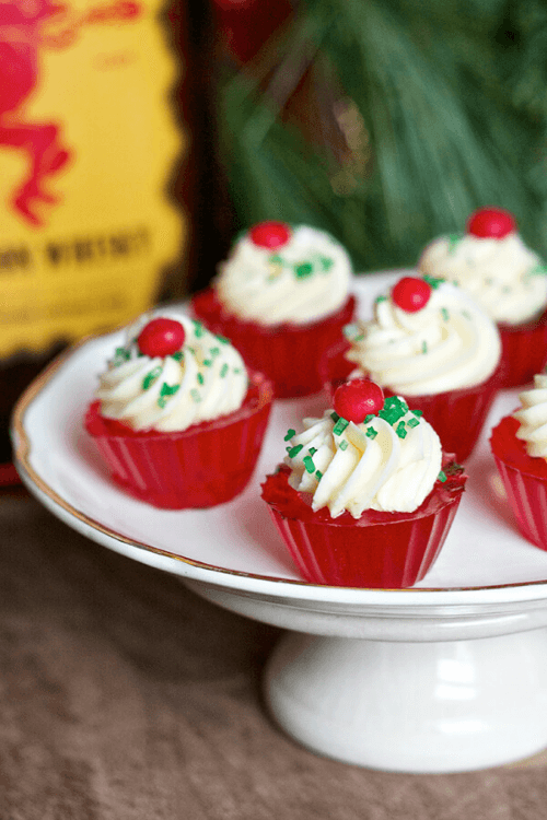 Fireball Jello Shot Cupcakes from Erica's Sweet Tooth