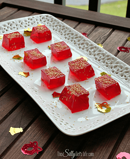 Sparkling Jello Shots from This Silly Girl's Life