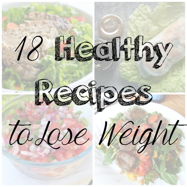 18 Healthy Recipes to Lose Weight --- One thing that makes losing weight easier is if you have a few tried and true recipes to fall back on. So here's a roundup of healthy recipes to help you reach your New Year's Resolutions. || via diybudgetgirl.com #weight #healthy #recipes #food #diet #resolutions