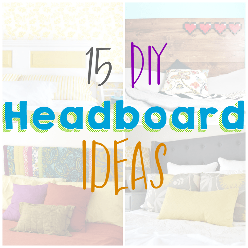 15 DIY Headboard Ideas --- They say interior design is a reflection of the soul of the designer. If that's the case, my soul is indecisive and lazy. :P But I need a new headboard, so here are 15 DIY headboard ideas. || via diybudgetgirl.com #home #decor #furniture #diy #headboard #bedroom #bed