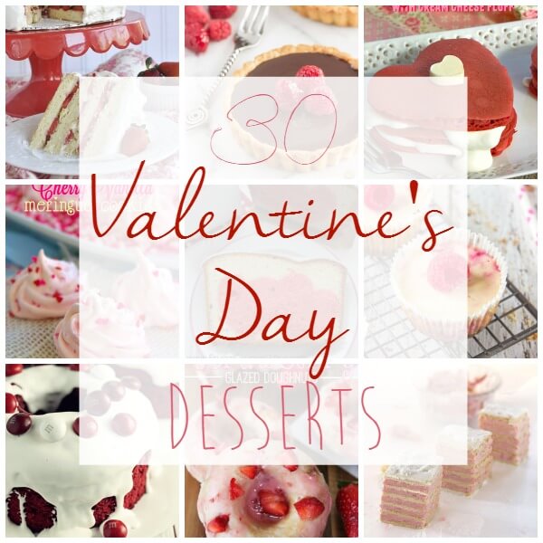 These 30 Valentine's Day desserts should give you a pretty good incentive to have a stay-at-home date night this holiday. Assuming the weather hasn't done that already. || via diybudgetgirl.com #valentine #valentinesday #desserts #date #night