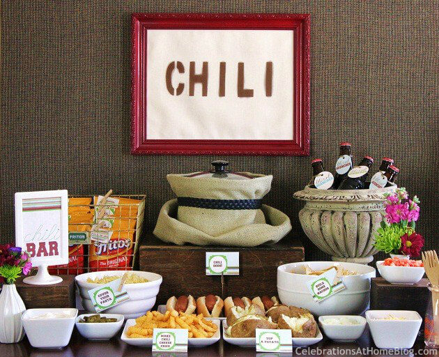 A Chili Bar from Celebrations at Home