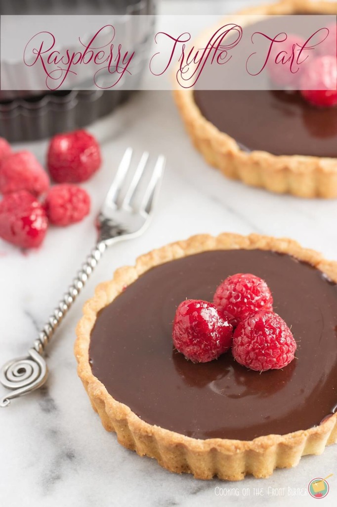 Raspberry Truffle Tart from Cooking on the Front Burner