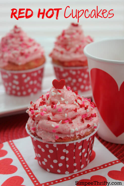 Red Hot Cupcakes from Simplee Thrifty