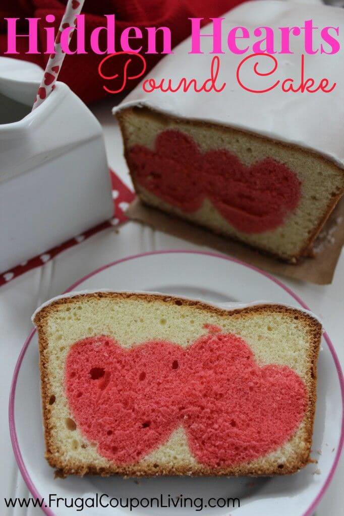 Hidden Hearts Pound Cake from Frugal Coupon Living