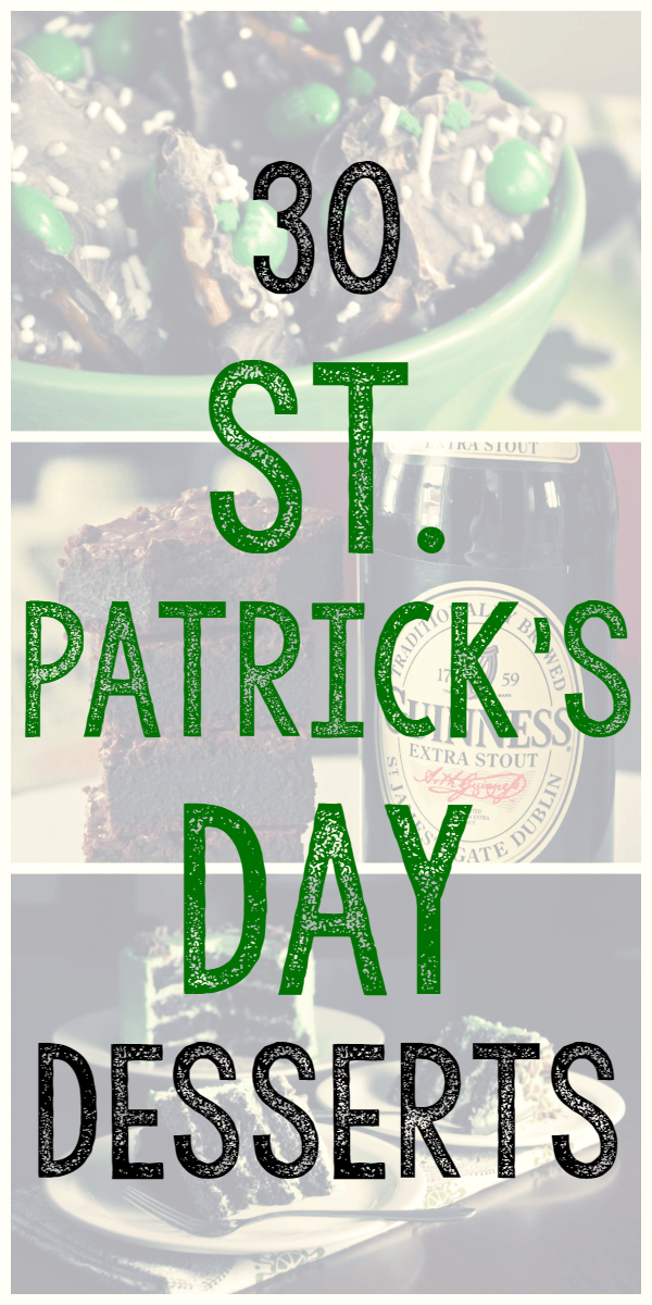 30 St. Patrick's Day Desserts || via diybudgetgirl.com #stpatricksday #desserts #green