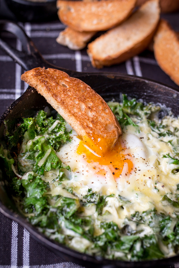 Creamy Eggs and Kale Breakfast