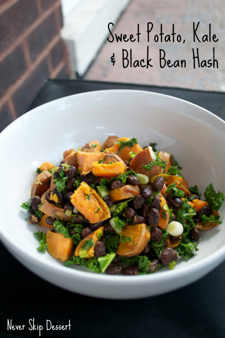Sweet Potato Kale and Black Bean Hash