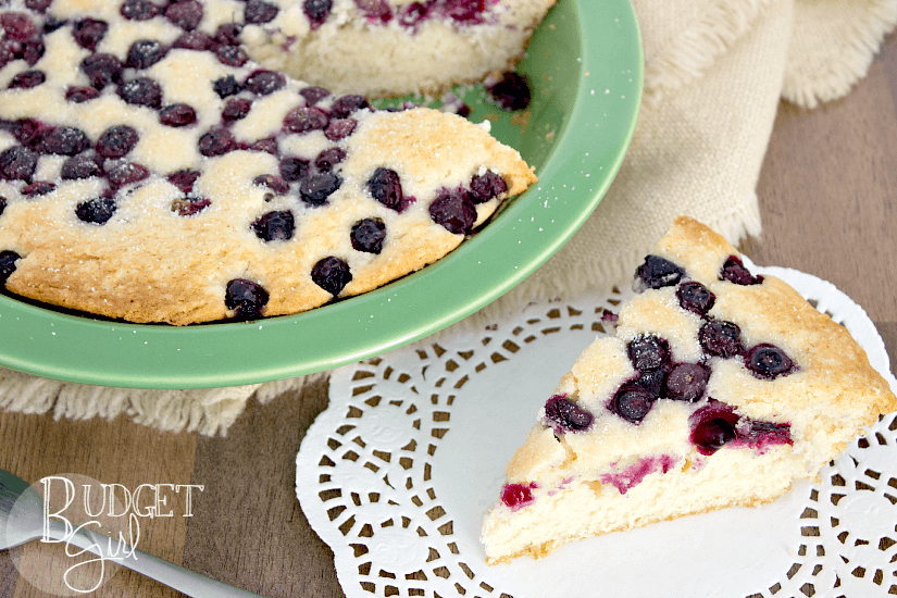 Almond Blueberry Summer Cake is an easy, light-tasting cake. Perfect for hot weather, since it requires very little effort.