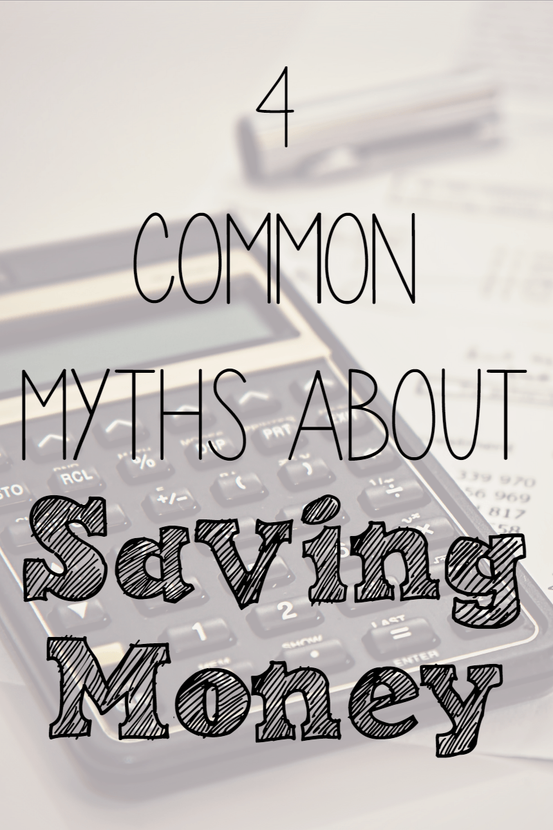 4 Common Myths About Saving Money --- Most money-saving tips work really well...if you approach them correctly. Here are 4 common myths about saving money that could cost you if you aren't careful. || via diybudgetgirl.com #money #finances #expenses #budget