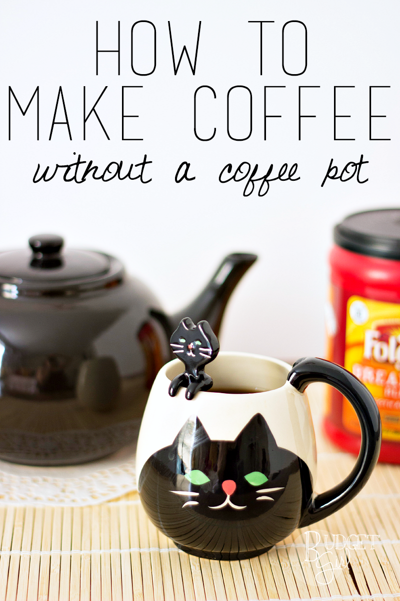 Sometimes you need coffee, but you don't have a coffee pot. In a pinch, here's an easy way to make coffee without a coffee pot.