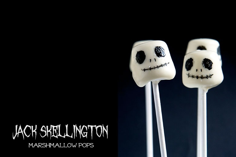 Jack Skellington Marshmallow Pops