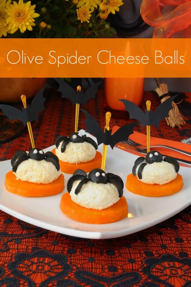Olive Spider Cheese Balls