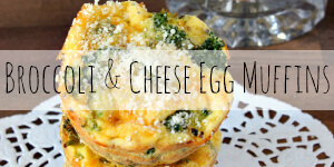 Broccoli & Cheese Egg Muffins