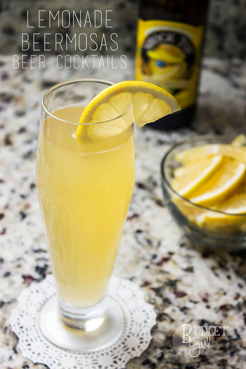 Lemonade-Beermosas-Beer-Cocktails --Warm weather is here and it's time to ring it in with some of the blogosphere's best refreshing spring cocktails!