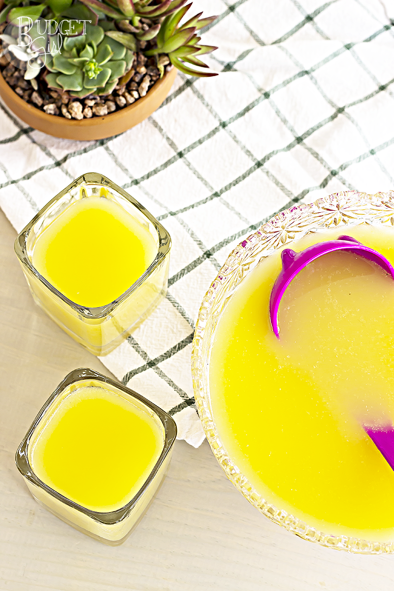 This whiskey sour party punch recipe is a fun, easy drink. Makes a large batch, with enough ingredients to spare for refilling the bowl. 